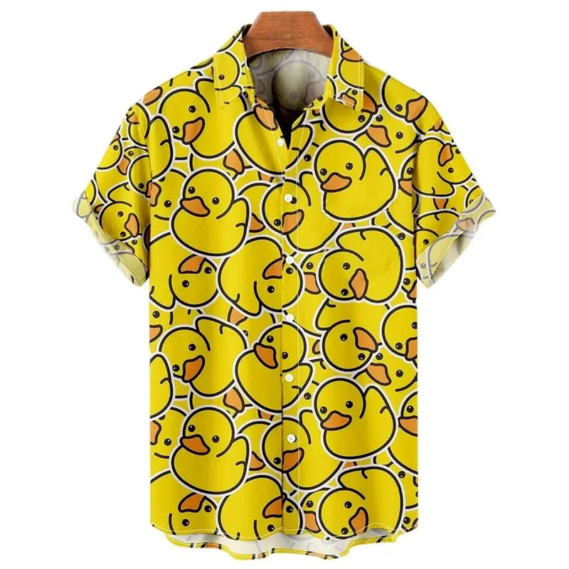 Camisa Manga Curta de Viscose, Mancini Bellini® Pato