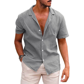 Camisa Manga Curta de Linho, Mancini Bellini® Greco