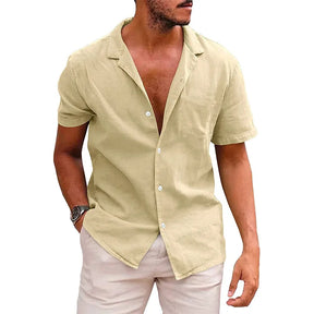 Camisa Manga Curta de Linho, Mancini Bellini® Greco