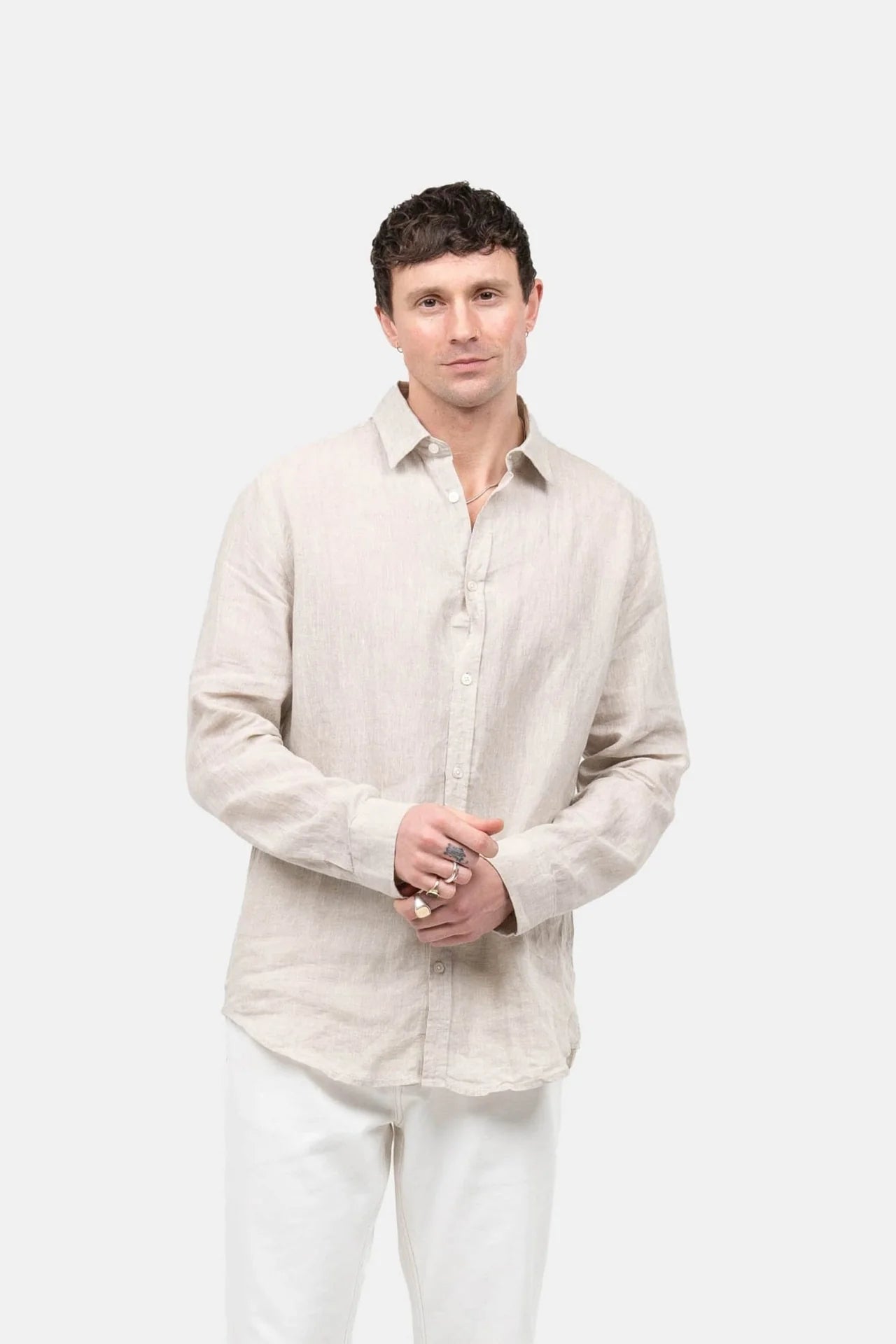 Camisa Manga Longa de Linho 100%, Mancini Bellini® OTIS